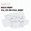 Preorder for Bulk Beef-quarter, half or full beef for June 2024