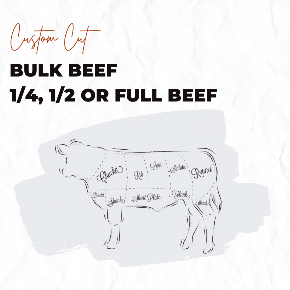 Preorder for Bulk Beef-quarter, half or full beef for March 2024